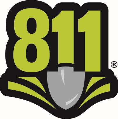 811- Know what’s below.  Call before you dig. It’s free.  It’s easy.  It’s the law.